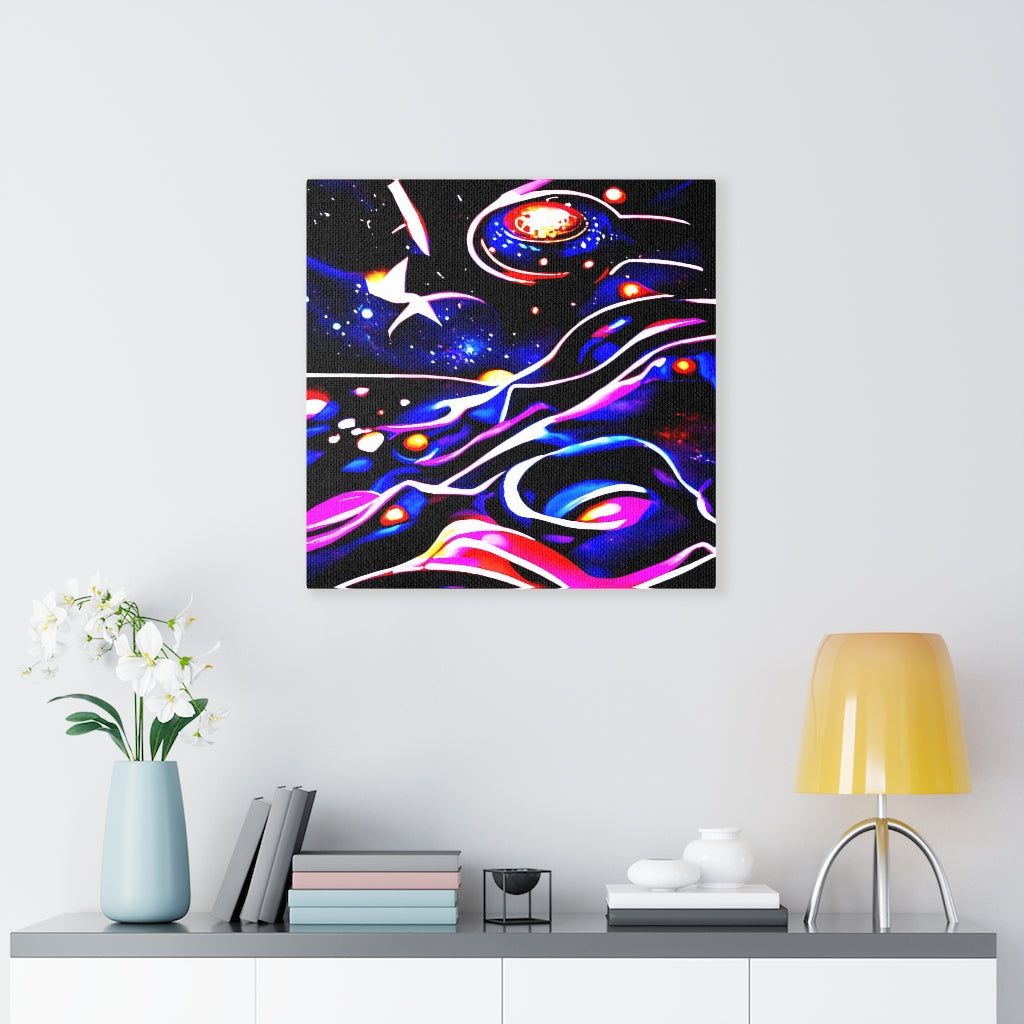 When Midnight sighs infinity cosmic space radiant airbrush art acrylic6
