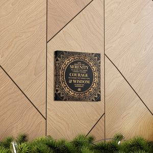 Serenity Prayer Canvas Poster Print