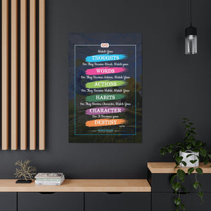 Buddhist Quote Motivational Canvas Poster | Infinite Soldier