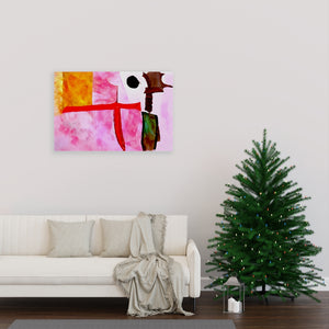 knight in the language of love watercolor colourful minimalist