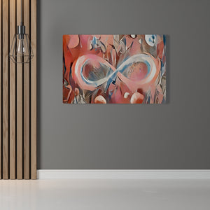 Infinite Galaxy Picasso's Les Demoiselles d'Avignon Style, Infinity, Abstract, Canvas Art, Wall Decor, Painting, Canvas Print, Water Colors