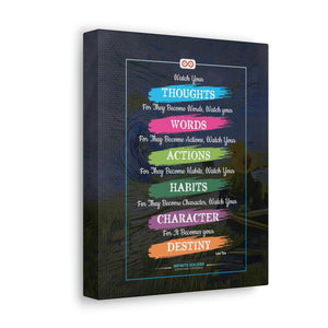 Buddhist Quote Motivational Canvas Poster | Infinite Soldier