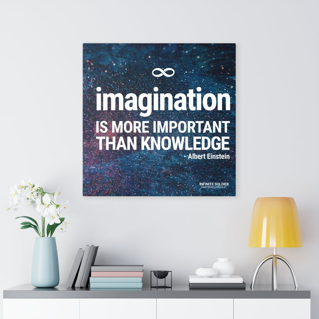 Imagination Square Mounted Canvas Poster