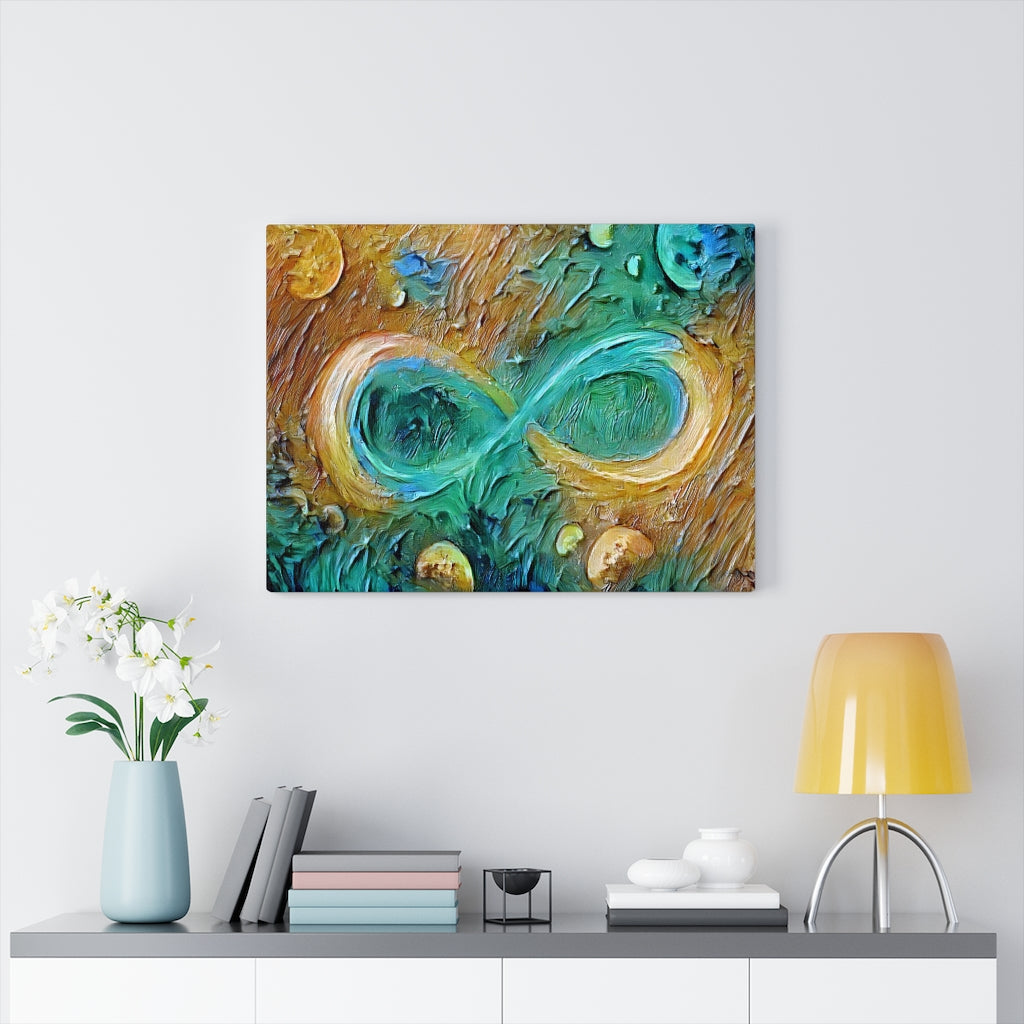 Infinite Galaxy Impasto Style Wall Art, Canvas Art, Wall Decor, Wall Art, Painting, Digital Art, Abstract Art, Water Colors, Oil Colors