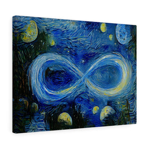 Infinite Galaxy - Starry Night Van Gogh Inspired Infinity Canvas Wall Decor,  Canvas Prints, Art, Wall Decor, Painting