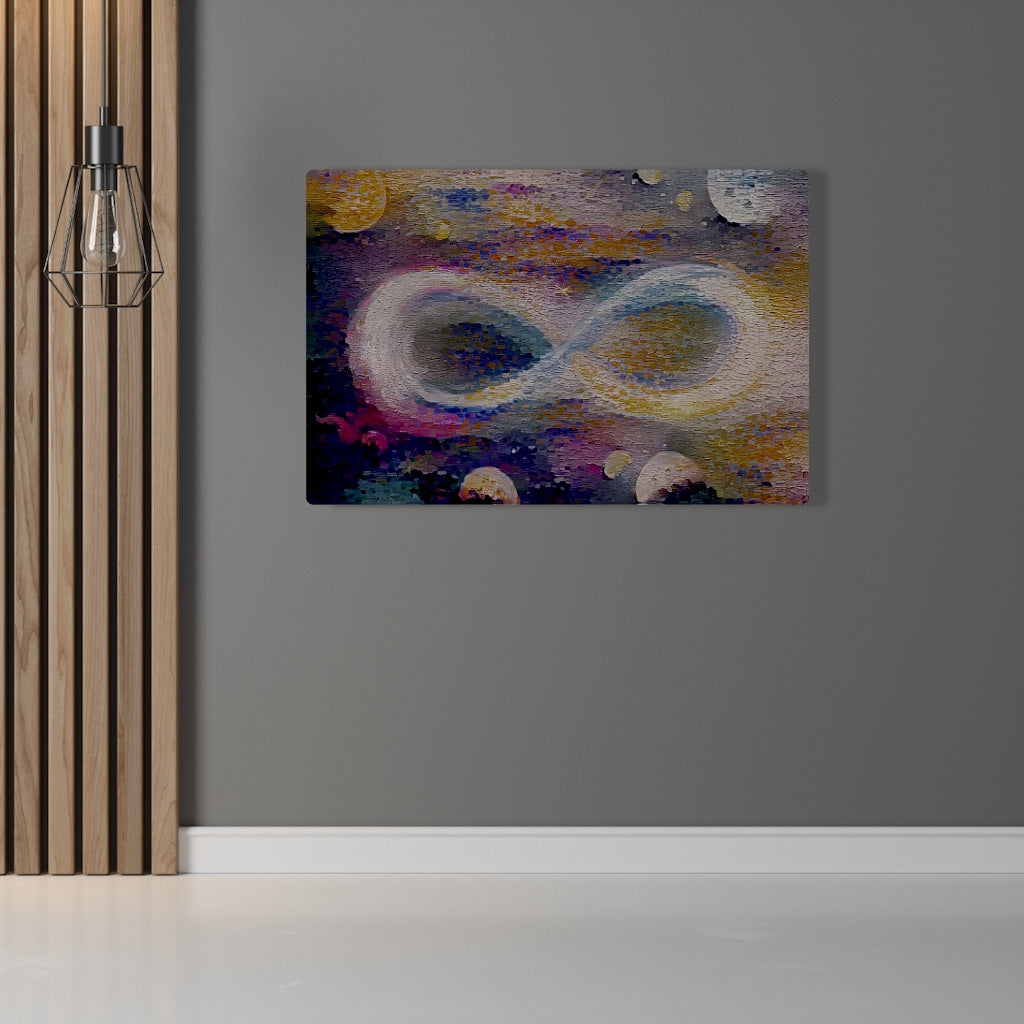 Infinite Galaxy -Pastel Sunset Over the Sea Inspired Infinity Canvas Wall Decor,  Canvas Prints, Art, Wall Decor, Painting, stretched canvas