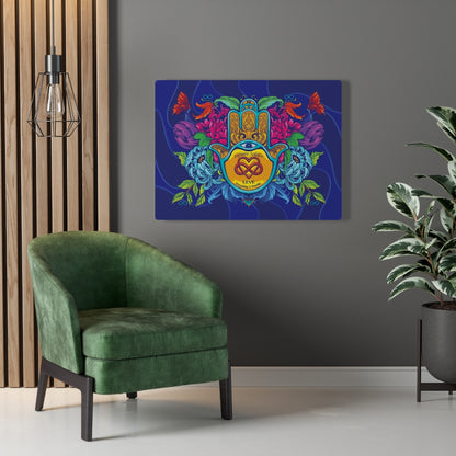 Motivational Canvas Poster - Hamsa Infinity Love