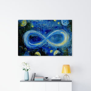 Infinite Galaxy - Starry Night Van Gogh Inspired Infinity Canvas Wall Decor,  Canvas Prints, Art, Wall Decor, Painting
