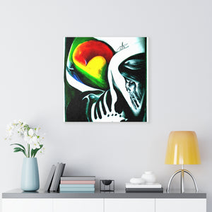 Death does not part, only the lack of love infinity charcoal drawing acrylic art airbrush art colourful