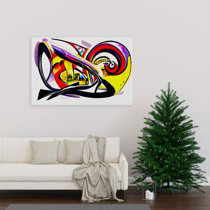 I'll take you a way modern art digital art concept art colorful abstract urban trippy