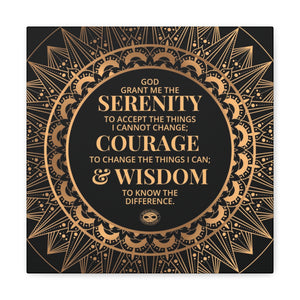 Serenity Prayer Canvas Poster Print