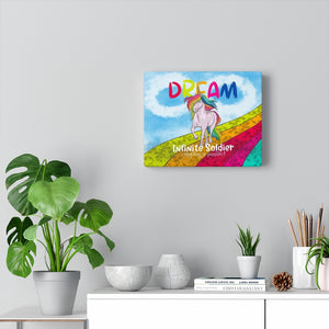 Dream Rainbow Infinite Unicorn Canvas Wall Art