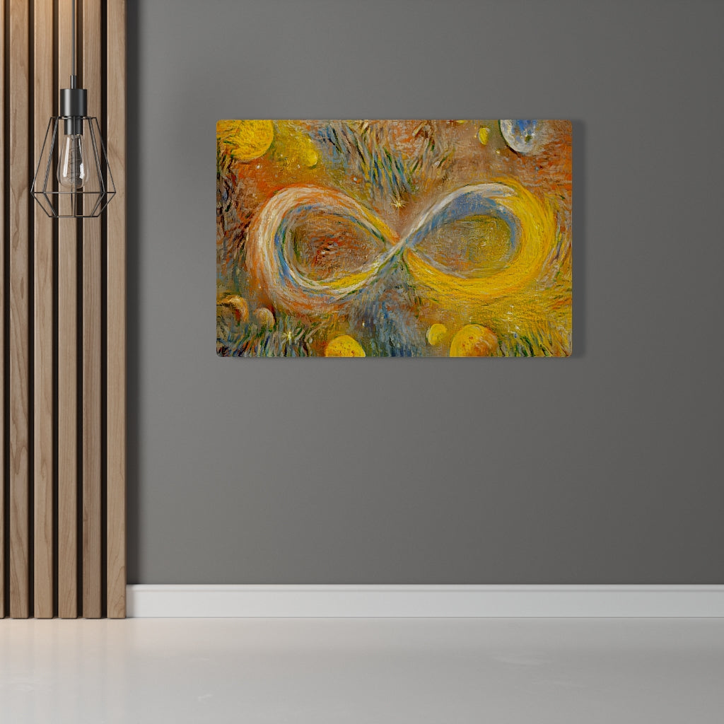 Infinite Galaxy Inspired By Van Gogh's Self Portrait, Canvas Art, Infinity Wall Art, Canvas Print, Wall Decor, Abstract, Digital Artwork